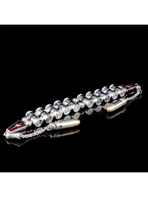 Special Design Mermi Tasarım 10 Adetli Alpaka Metal Zaza Tesbih