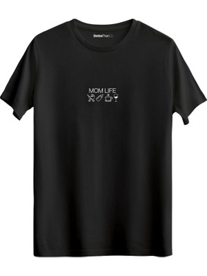 betterthanco Mom Life Baskılı Bisiklet Yaka Regular T-Shirt