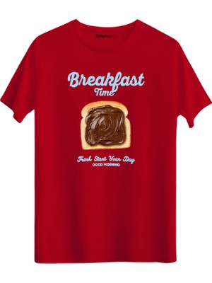 betterthanco Breakfast Time Baskılı Bisiklet Yaka Regular T-Shirt