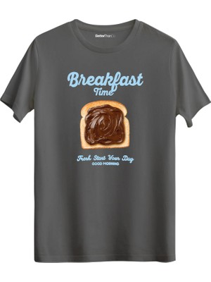 betterthanco Breakfast Time Baskılı Bisiklet Yaka Regular T-Shirt
