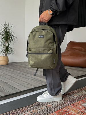 Bagslap Haki Su Geçirmez Kumaş Sırt Çantası 1070