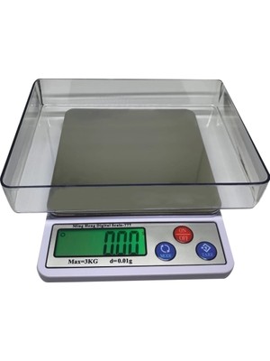 Uravas Store Diamond Dijital Göstergeli Profesyonel Hassas Terazi MH-777 (3 Kg-0.01)