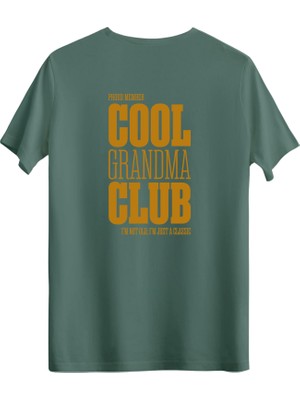 betterthanco Cool Grandma Club Baskılı Bisiklet Yaka Oversize T-Shirt