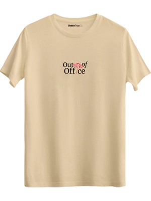 betterthanco Out Of Office Baskılı Bisiklet Yaka Regular T-Shirt