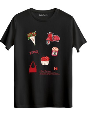 betterthanco Red Person Baskılı Bisiklet Yaka Regular T-Shirt