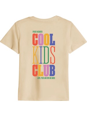 betterthanco Cool Kids Club Baskılı Bisiklet Yaka Çocuk T-Shirt