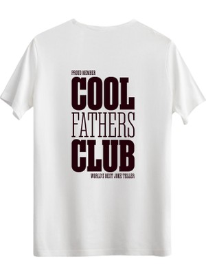betterthanco Cool Fathers Club Baskılı Bisiklet Yaka Regular T-Shirt