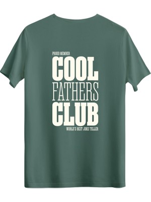 betterthanco Cool Fathers Club Baskılı Bisiklet Yaka Regular T-Shirt