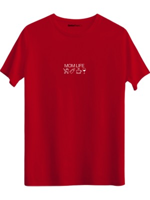 betterthanco Mom Life Baskılı Bisiklet Yaka Regular T-Shirt