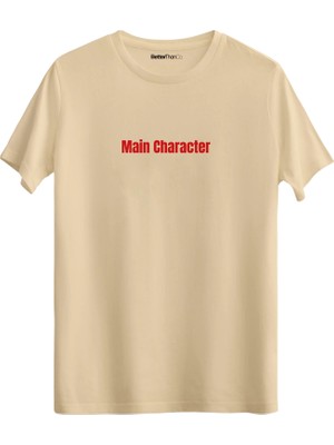 betterthanco Main Character Baskılı Bisiklet Yaka Regular T-Shirt