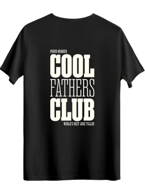 betterthanco Cool Fathers Club Baskılı Bisiklet Yaka Regular T-Shirt