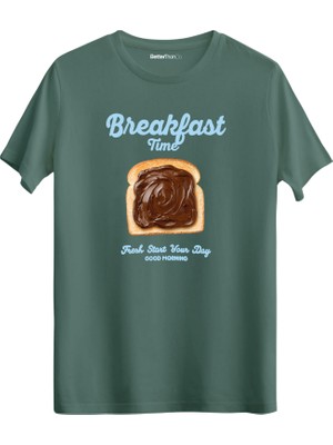 betterthanco Breakfast Time Baskılı Bisiklet Yaka Regular T-Shirt