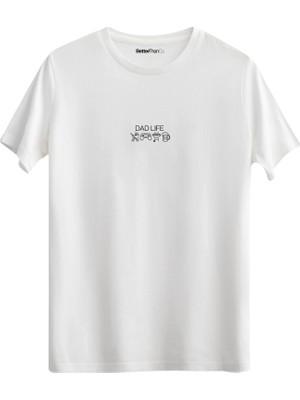 betterthanco Dad Life Baskılı Bisiklet Yaka Regular T-Shirt