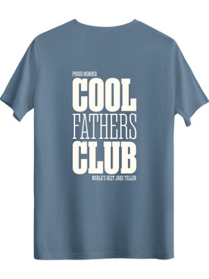betterthanco Cool Fathers Club Baskılı Bisiklet Yaka Regular T-Shirt