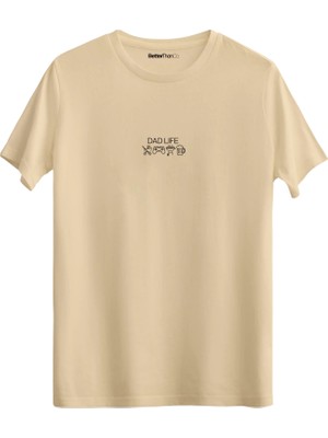 betterthanco Dad Life Baskılı Bisiklet Yaka Regular T-Shirt