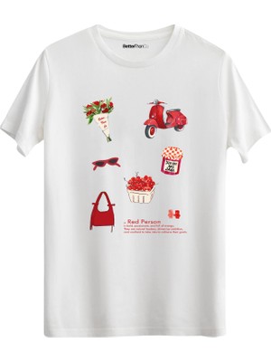 betterthanco Red Person Baskılı Bisiklet Yaka Regular T-Shirt