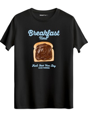 betterthanco Breakfast Time Baskılı Bisiklet Yaka Regular T-Shirt