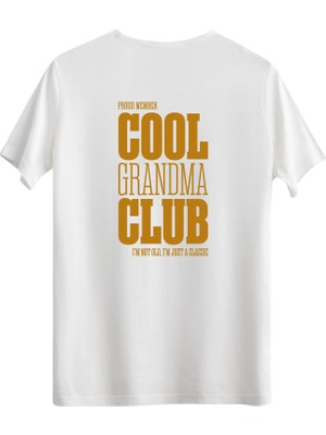 betterthanco Cool Grandma Club Baskılı Bisiklet Yaka Oversize T-Shirt