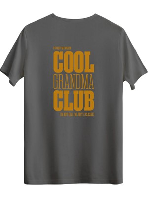 betterthanco Cool Grandma Club Baskılı Bisiklet Yaka Oversize T-Shirt