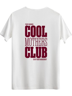 betterthanco Cool Mothers Club Baskılı Bisiklet Yaka Regular T-Shirt