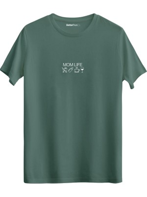 betterthanco Mom Life Baskılı Bisiklet Yaka Regular T-Shirt