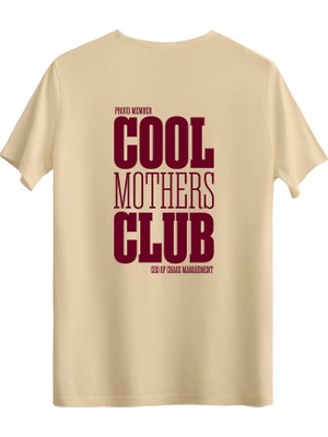 betterthanco Cool Mothers Club Baskılı Bisiklet Yaka Regular T-Shirt