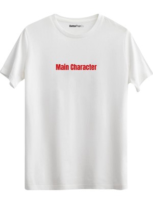 betterthanco Main Character Baskılı Bisiklet Yaka Regular T-Shirt