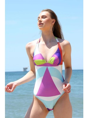 Pileli Store Kadın Sırt Dekolteli Mayo 34017