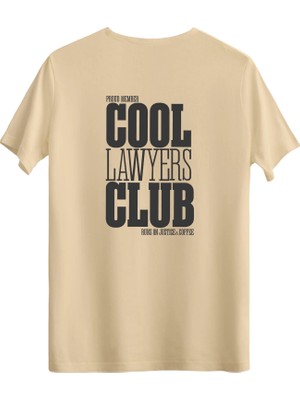 betterthanco Cool Lawyers Club Baskılı Bisiklet Yaka Regular T-Shirt
