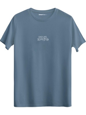 betterthanco Dad Life Baskılı Bisiklet Yaka Regular T-Shirt