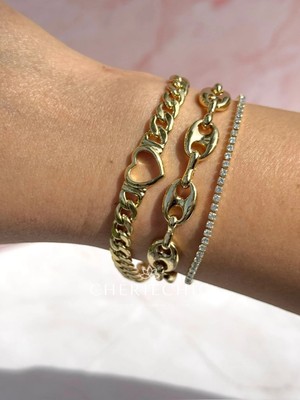 CHERIECHIC Jewels Gemici Model Gold Zincir Bileklik