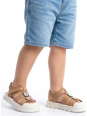 Kindep (Kids) Kaymaz Taban Çocuk Sandalet Vizon