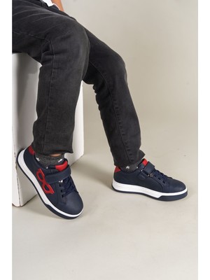 Uravas Store 1011 - Glasses-X Çocuk Ayakkabı Lacivert Kırmızı Beyaz