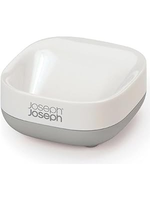 Uravas Store Joseph Joseph 70511 Drenajlı Ince Kompakt Sabunluk, Gri, 7,1 x 3,6 x 8,4 cm