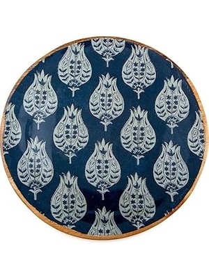 Uravas Store Holza Yuvarlak Tepsi 25X25 cm
