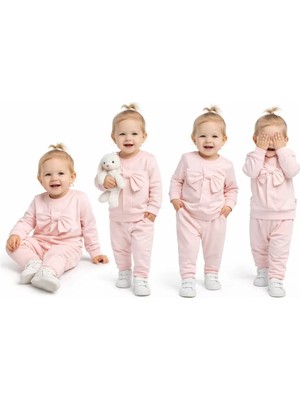 Uravas Store 6/24 Ay Fiyonklu Penye Bebek Takımı