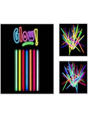 Uravas Store Glow Stick 20CM Fosforlu Kırılan Çubuk (10 Adet)