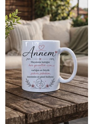 giftkonsept Varlığın En Büyük Şükür Sebebim Baskılı Anneler Günü Hediyesi Kupa Bardak