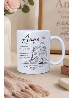 giftkonsept Iyi Ki Varsın Annem Baskılı Anneler Günü Hediyesi Kupa Bardak