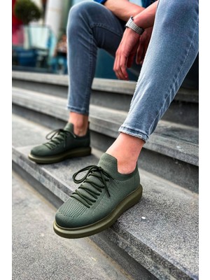 Uravas Store CH307 - Rt Tricot Erkek Ayakkabı Haki