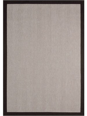 Veja Home Sisal Plus Balık Sırtı 1147 Bej Siyah Hasır Görünümlü Mutfak Koridor Salon Halısı