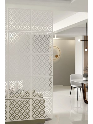 Kayasan Ahşap Kayasan ® Lazer Kesim Sarkıt Paravan, Ahşap Seperatör, Oda Ayırıcı 4'lü Panel Levha Seti