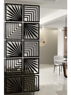 Kayasan Ahşap Kayasan ® Lazer Kesim Sarkıt Paravan, Ahşap Seperatör, Oda Ayırıcı 4'lü Panel Levha Seti