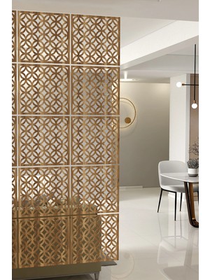 Kayasan Ahşap Kayasan ® Lazer Kesim Sarkıt Paravan, Ahşap Seperatör, Oda Ayırıcı 4'lü Panel Levha Seti