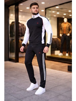 Zeyra Light Yeni Sezon Dik Yaka Fermuarlı Comfort Fit Erkek Eşofman Takımı