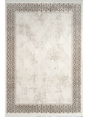 Royal Halı Kim Royal KC06A Bej Modern Salon Halisi 150 x 80 cm