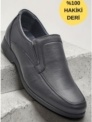 Ispartalılar 680 Hazır Rahat Taban Içi Dışı Deri Erkek Ayakkabı Bağcıksız Klasik Erkek Ayakkabı