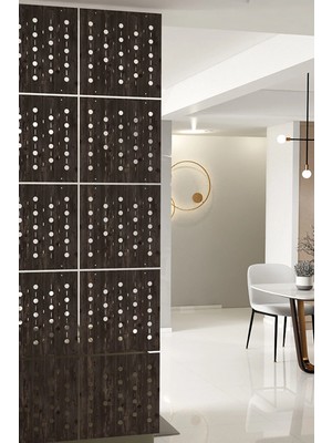 Kayasan Ahşap Kayasan ® Lazer Kesim Sarkıt Paravan, Ahşap Seperatör, Oda Ayırıcı 4'lü Panel Levha Seti