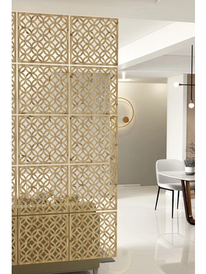Kayasan Ahşap Kayasan ® Lazer Kesim Sarkıt Paravan, Ahşap Seperatör, Oda Ayırıcı 4'lü Panel Levha Seti
