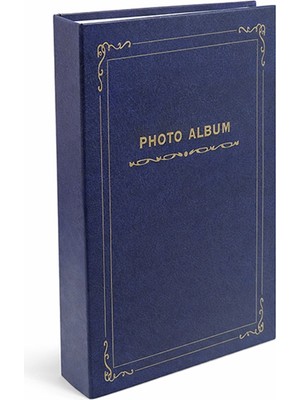 Nobbystar 10X15 cm 300 Fotoğraf Kapasiteli Retro Lacivert Fotoğraf Albümü